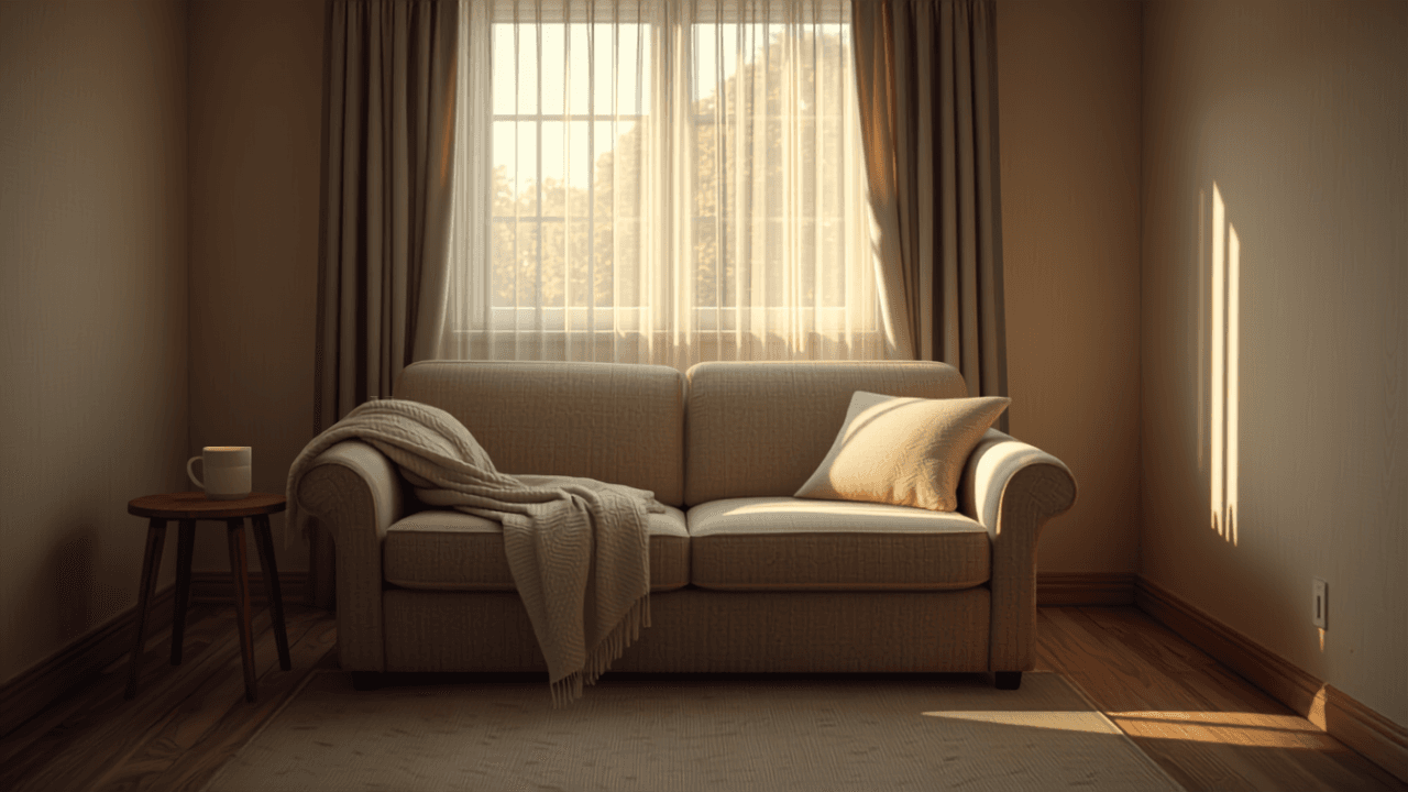 Inviting living room with warm textures, what makes a home fit for human habitation